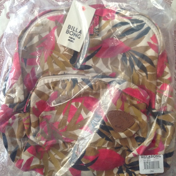 🌺2X HP! NWT Billabong Mini Mama Canvas Backpack - Picture 4 of 4
